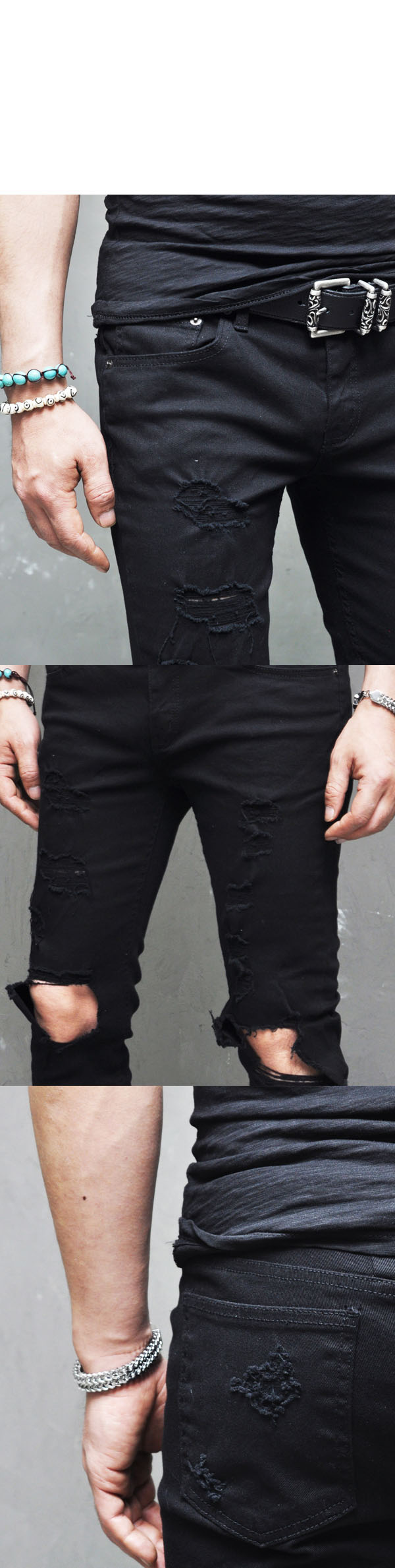 just black white jeans